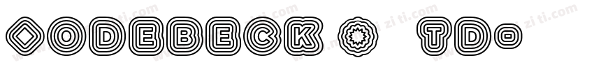 Bodebeck LT Std字体转换